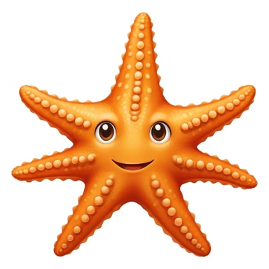 Starfish with a 7 on its forehead  sticker