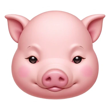 Meme-Worthy Cute Sleeping Pig Portrait Emoji, Head resting peacefully with a contented smile, showcasing a delightfully stout build and a luxuriously soft rosy-pink hide, eyes shut in a serene, restful nap, Simplified yet hilariously adorable features, highly detailed, glowing with a soft, drowsy light, high shine, relaxed and utterly lovable, stylized with an air of playful laziness, bright and heartwarming, soft glowing outline, capturing the essence of a comically sleepy pig, so meme-worthy it feels like it could instantly become the next viral sensation of adorable slumber! sticker