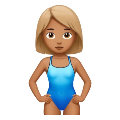 blue  swimsuit sticker