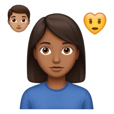 ahora el pelo igual pero un poco mas oscuro sticker