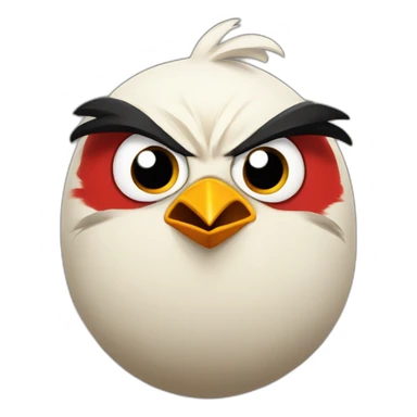 angry bird chuck  sticker
