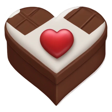 Heart shaped chocolate box sticker
