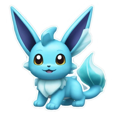 Glaceon-Vaporeon-Pokémon sticker