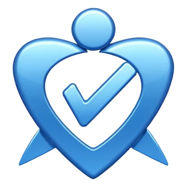 blue shiny checkmark  sticker