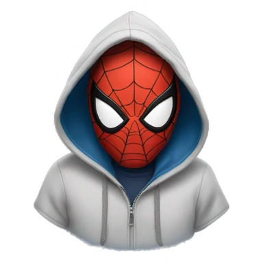 Spider-Man with hoodie sticker