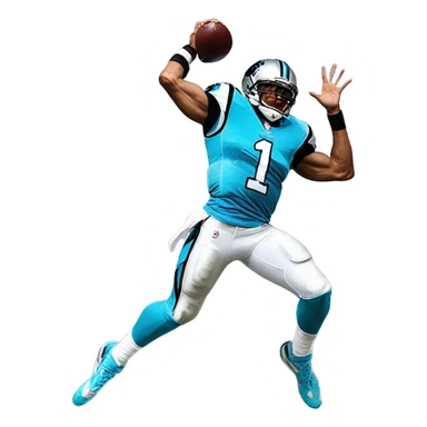 Cam newton hurdle sticker