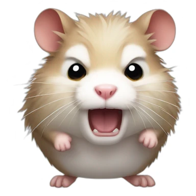 Angry hamster  sticker