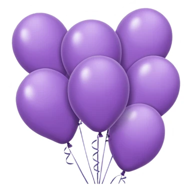 Lilac design baloons colorful sticker