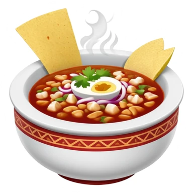 a bowl of pozole rojo, ultra realistic sticker