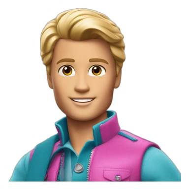 Barbie movie ken sticker