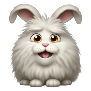Angry bunny sticker