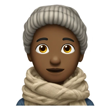 dreaming boy in scarf sticker