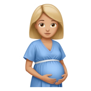 Grávida no médico sticker