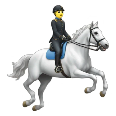 Cheval qui saute un oxer sticker