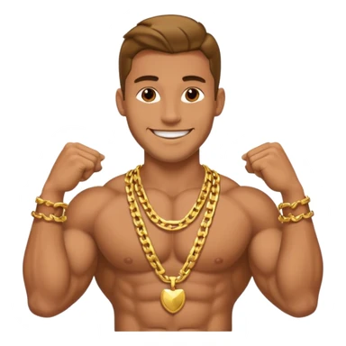 Muscler rich guy sticker
