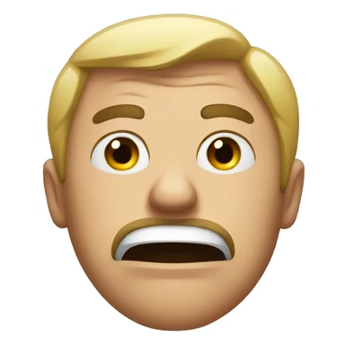 man disgusted sticker