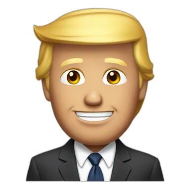 Donald Trump in suit sticker
