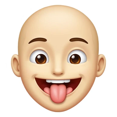 tongue and smile sticker