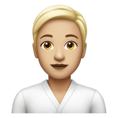 White professional makeup artist  sticker