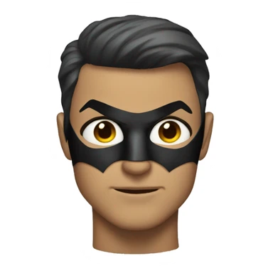 Superhero batman close face shot sticker