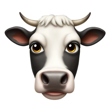 Judgmental cow sticker