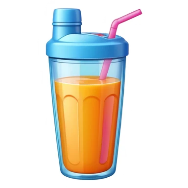 I want a shaker of juice for gym sticker