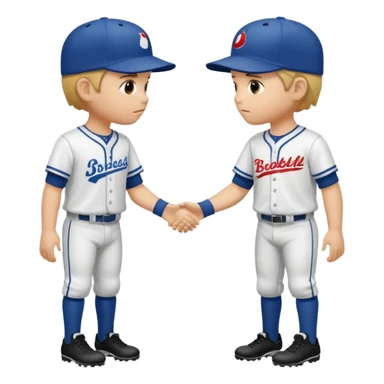 quiero dos equipos enemigos de baseball  sticker