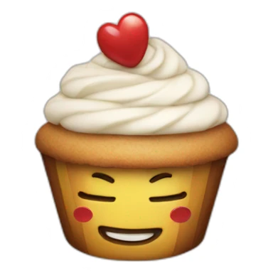 Happy cupcake with iron man  sticker