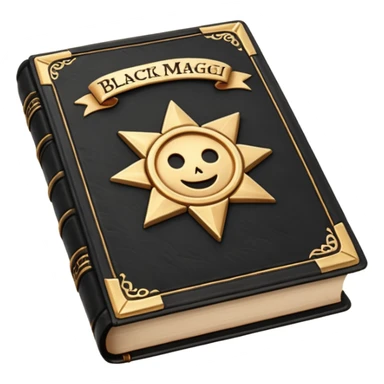 black magic book sticker