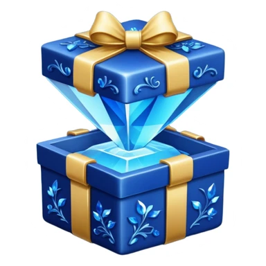 Sapphire gift box sticker