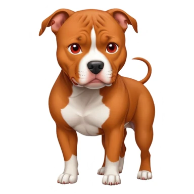 Red nose pitbull sticker