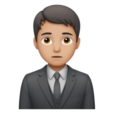 a liittle tired and frustrated entepreneur (only his face). with suit and only a little bit emotional face. young entepreneurs with various suits, but in classic colours. sticker
