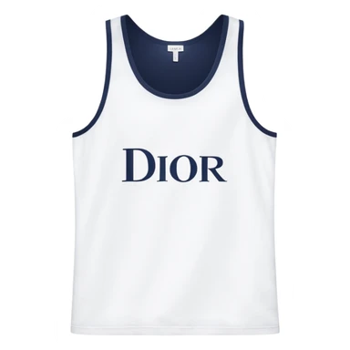 tank top with Dior on it sticker