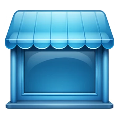 Emoji for an e-commerce marketplace: a web storefront, digital shop, or online shopping symbol. sticker