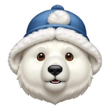 polar bar with hat sticker