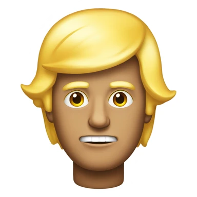 Trump wearing a wig sticker