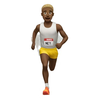 openly gay runner who is WHITE sticker