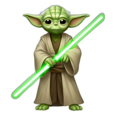 Yoda Light saber sticker