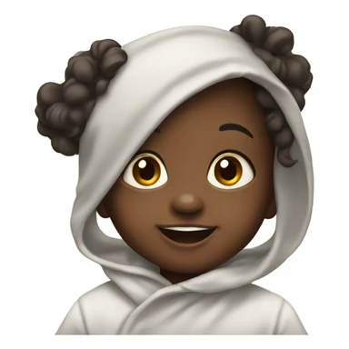 Black baby happy  sticker