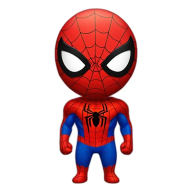 Spider man with instagram logo sticker