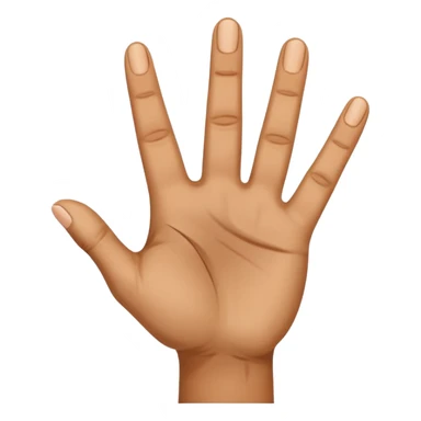 A hand where the palm is facing the towards the user and only the middle finger is bent in a 90 degree angle and rest of the 4 fingers are pointing upward sticker