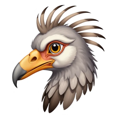 Secretary 
bird sticker