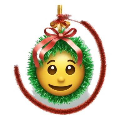 Christmas tinsel  sticker