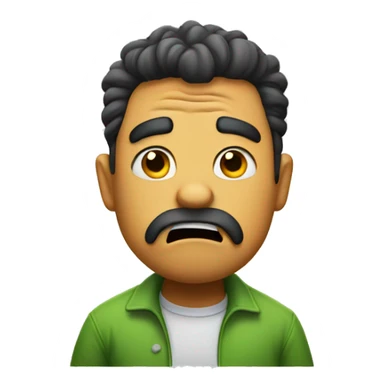 Confused with disgust sticker