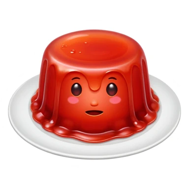jelly on a plate sticker