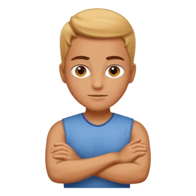Arms crossed with attitude  sticker