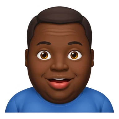 big lips fat guyt  sticker