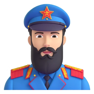 Nikolai Belinski Soviet soldier from Call of Duty Zombies with beard sticker