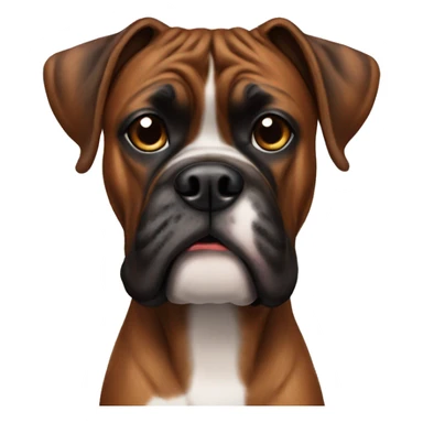 Brindle boxer sticker