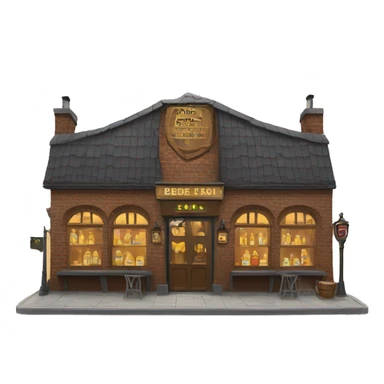 Pub with wings sticker